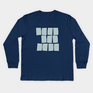 Minimal Wood Blocks 18 Kids Long Sleeve T-Shirt